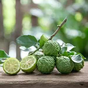 Kaffir Lime Seeds - Makrut Fruit Seeds for Outdoor Gardens - Fragrant Rind, Vitamin C Rich - 3 Pcs Organic